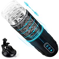 Masturbador Masculino Copa Telescópico Automático- Masturbador Masculino de Rotación Eléctrica PALOQUETH Juguete Sexual…